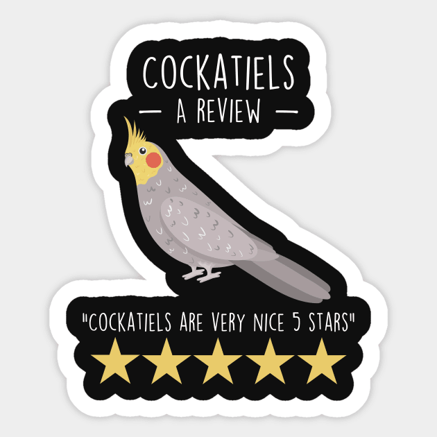 Cockatiel Review Sticker by Psitta